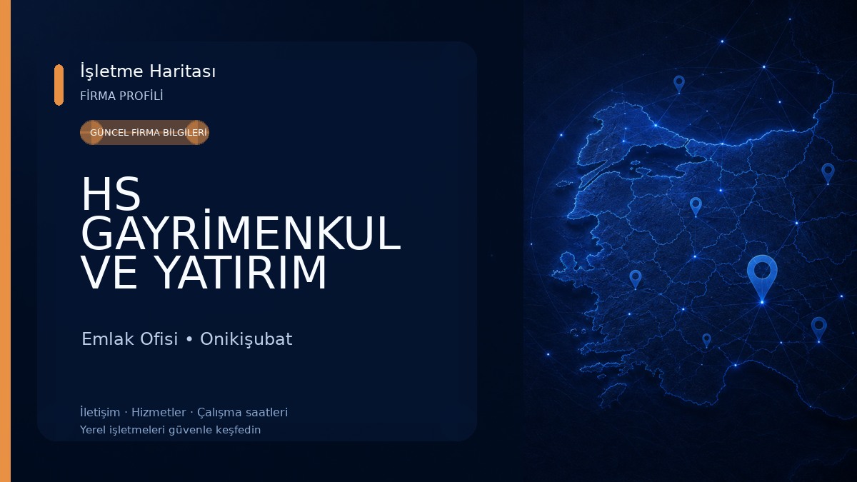 HS GAYRİMENKUL VE YATIRIM DANIŞMANLIĞI