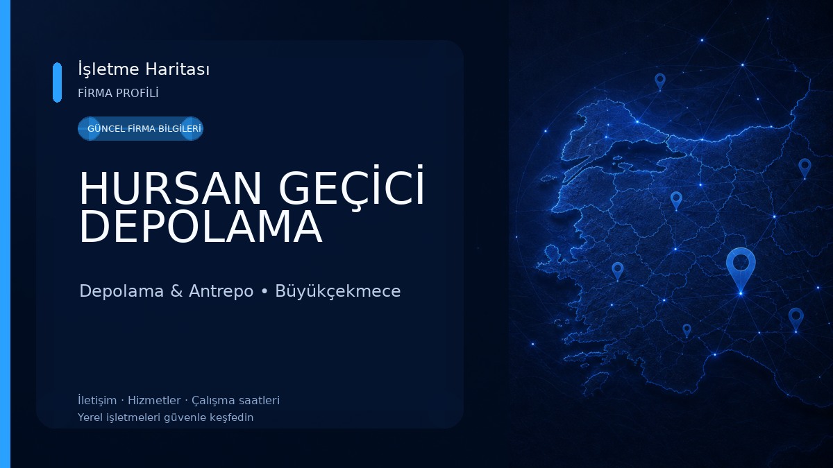 HURSAN GEÇİCİ DEPOLAMA Depolama & Antrepo