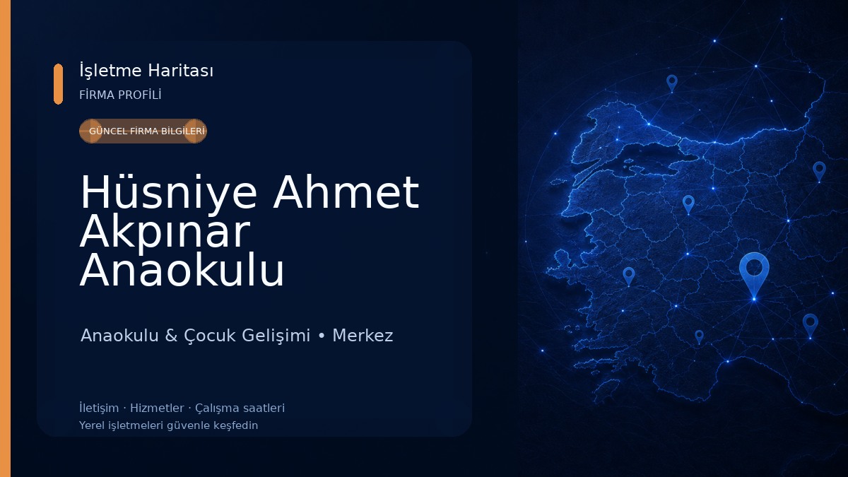 Hüsniye Ahmet Akpınar Anaokulu