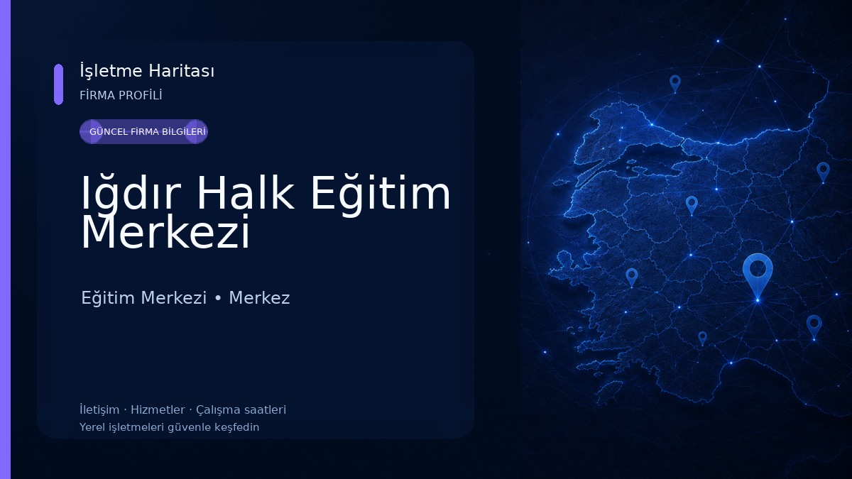 Iğdır Halk Eğitim Merkezi Eğitim Merkezi