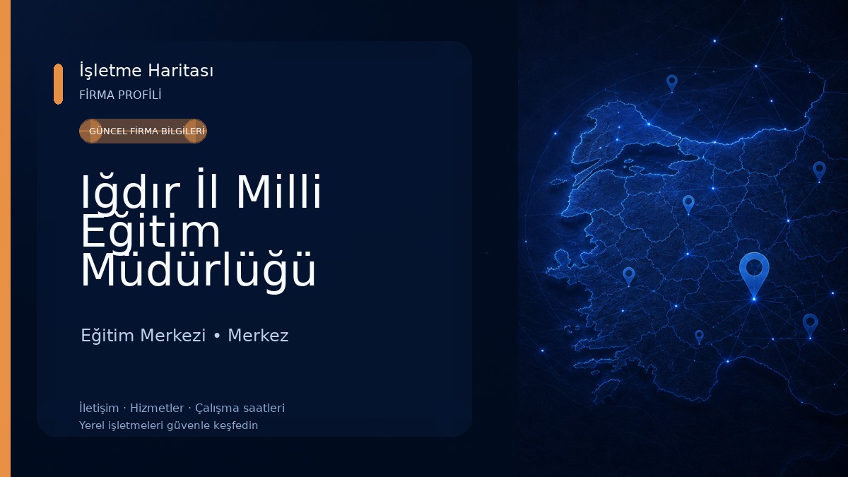 Iğdır İl Milli Eğitim Müdürlüğü Eğitim Merkezi