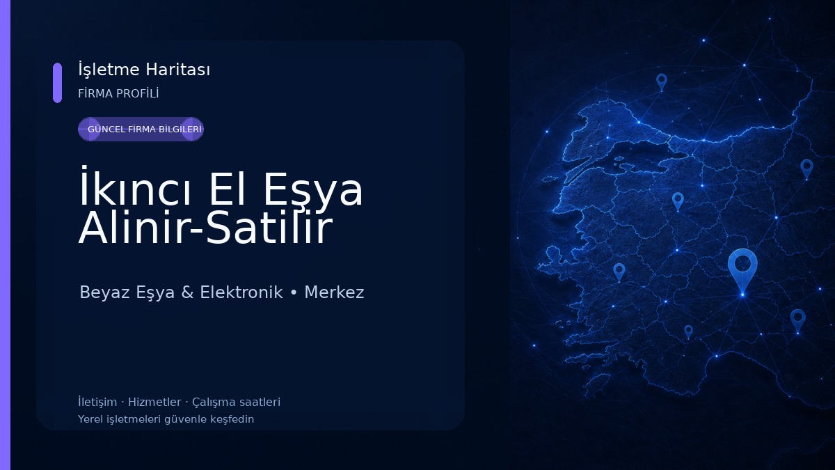 İkıncı El Eşya Alinir-Satilir Beyaz Eşya & Elektronik