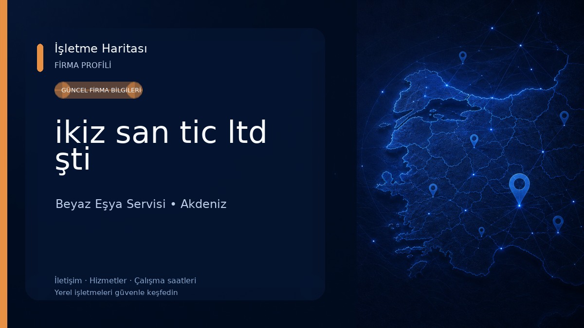 ikiz san tic ltd şti Beyaz Eşya Servisi