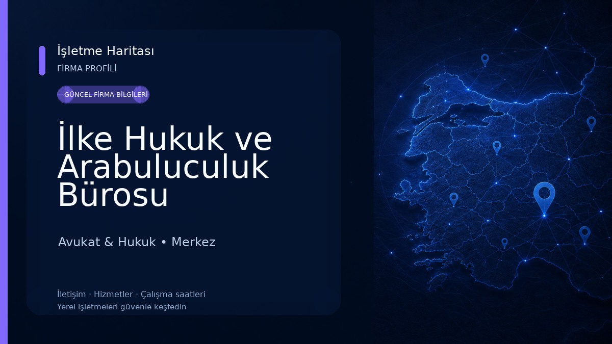 İlke Hukuk ve Arabuluculuk Bürosu Avukat & Hukuk