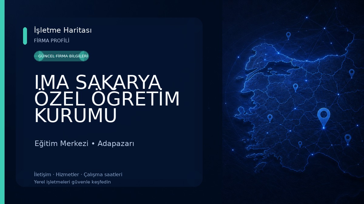 IMA SAKARYA ÖZEL ÖĞRETİM KURUMU Eğitim Merkezi