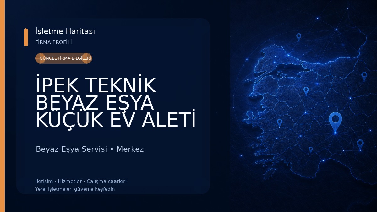 İPEK TEKNİK BEYAZ EŞYA KÜÇÜK EV ALETİ Beyaz Eşya Servisi