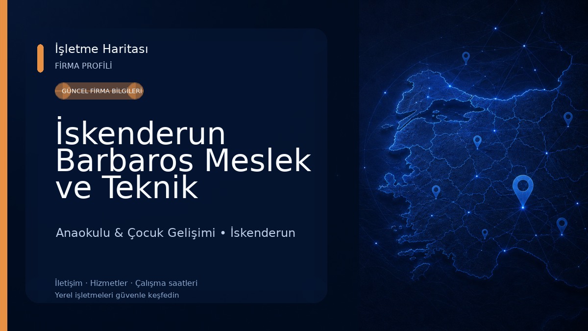 İskenderun Barbaros Meslek ve Teknik Anadolu Lisesi