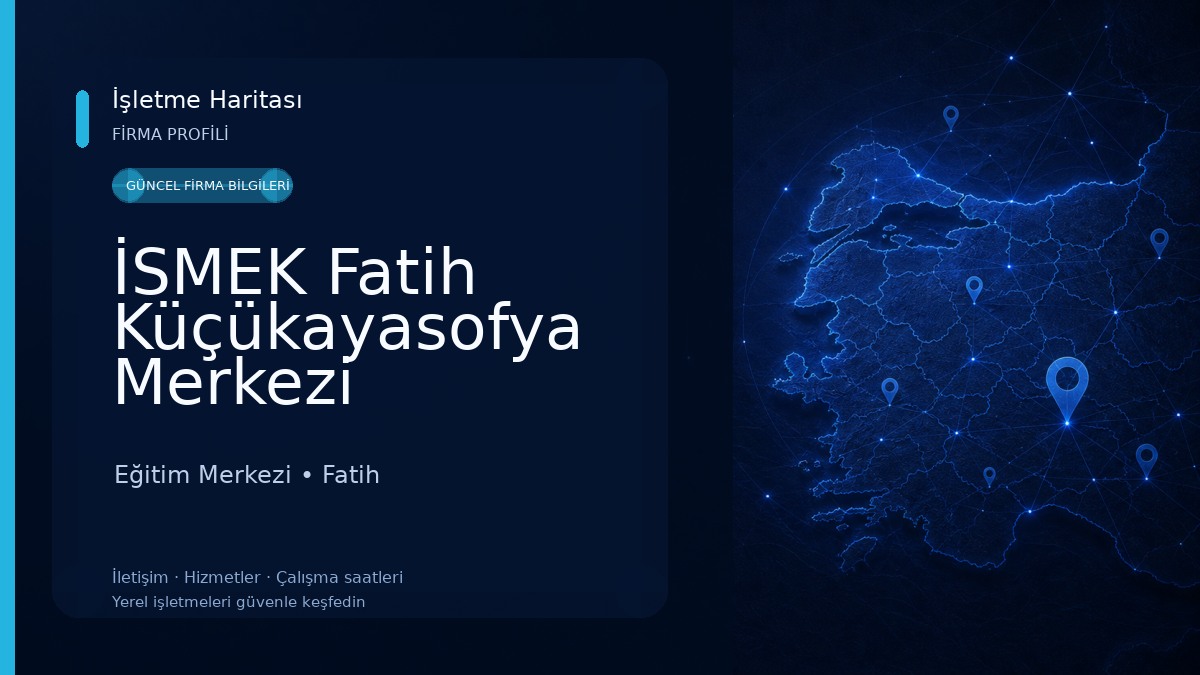 İSMEK Fatih Küçükayasofya Merkezi Eğitim Merkezi