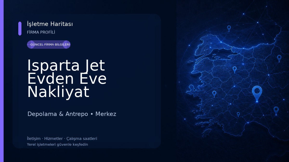 Isparta Jet Evden Eve Nakliyat 