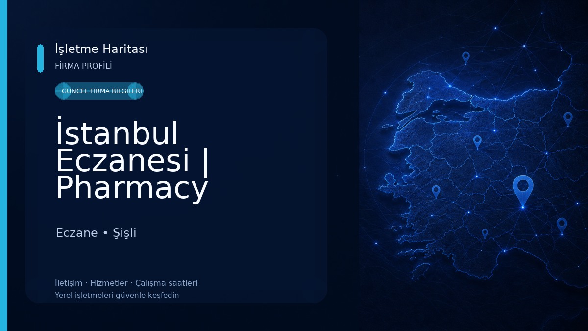 İstanbul Eczanesi | Pharmacy Istanbul