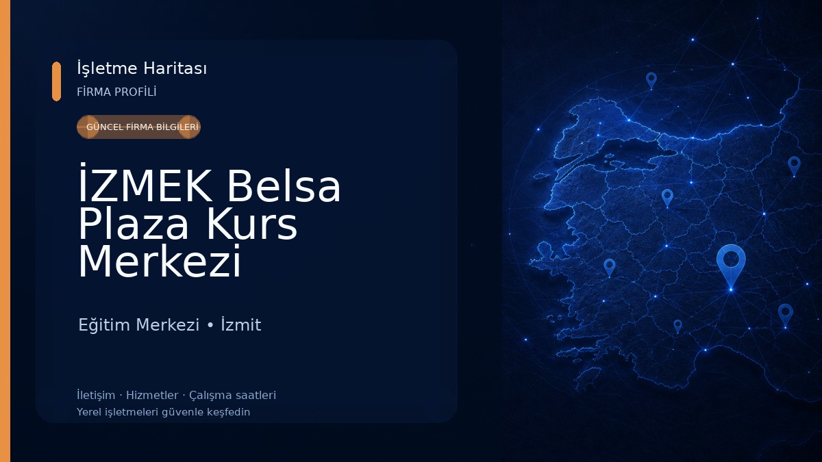 İZMEK Belsa Plaza Kurs Merkezi Eğitim Merkezi