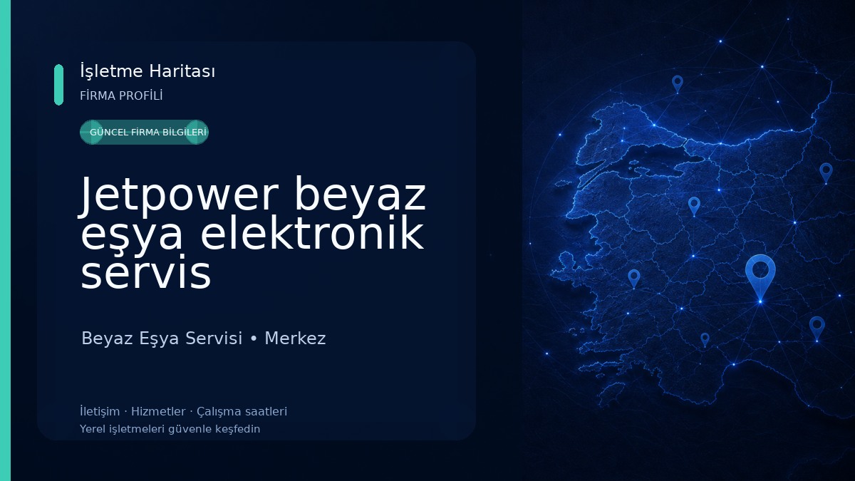 Jetpower beyaz eşya elektronik servis Beyaz Eşya Servisi