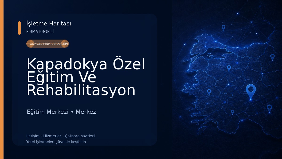 Kapadokya Özel Eğitim Ve Rehabilitasyon Merkezi Eğitim Merkezi