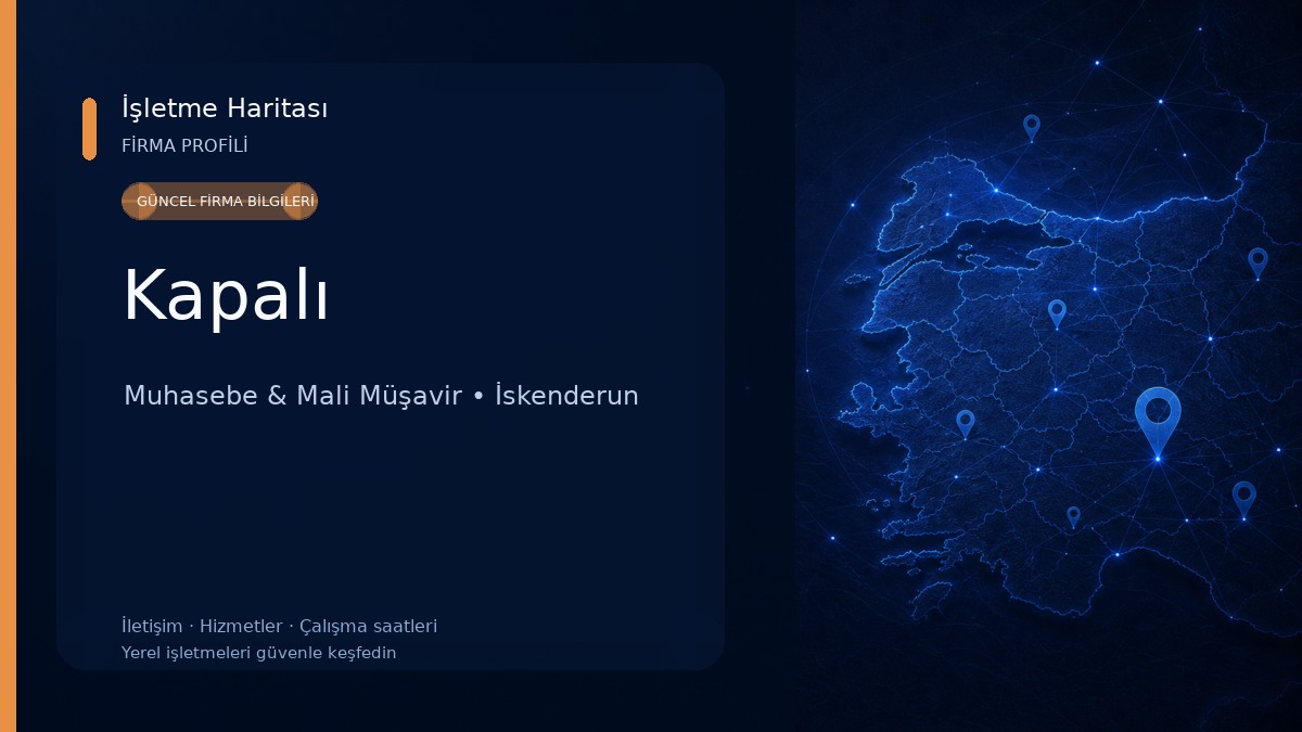 Kapalı Muhasebe & Mali Müşavir