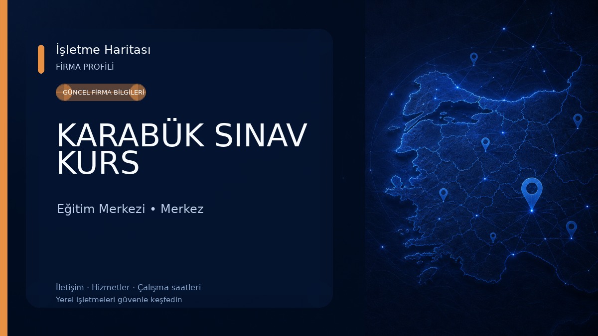 KARABÜK SINAV KURS Eğitim Merkezi