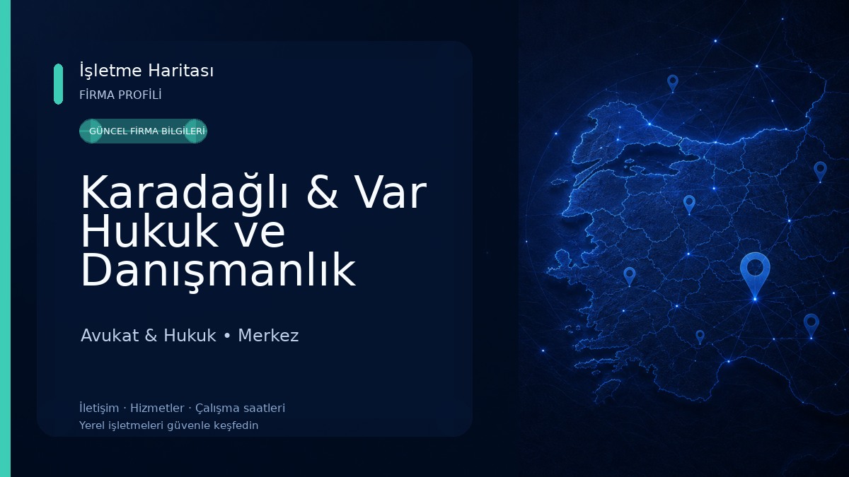 Karadağlı & Var Hukuk ve Danışmanlık Bürosu Avukat & Hukuk