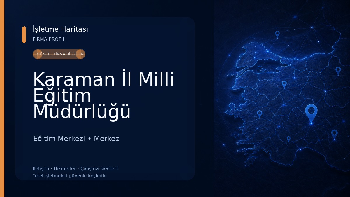 Karaman İl Milli Eğitim Müdürlüğü Eğitim Merkezi