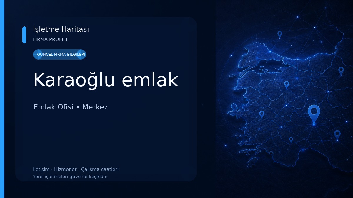 Karaoğlu emlak Emlak Ofisi