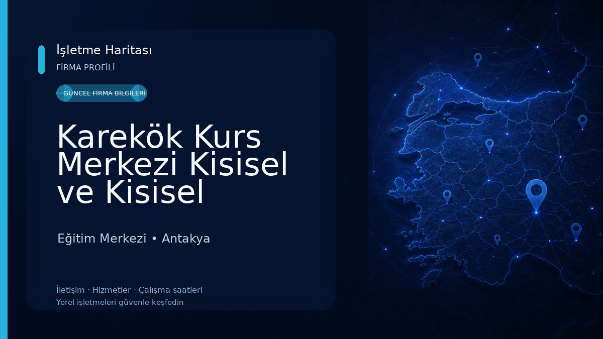 Karekök Kurs Merkezi Kisisel ve Kisisel Gelisim