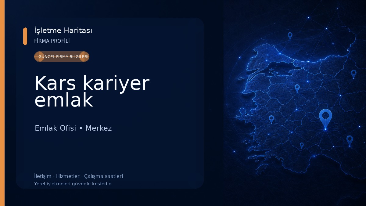Kars kariyer emlak Emlak Ofisi