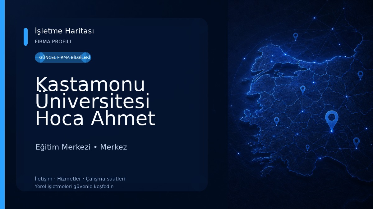 Kastamonu Üniversitesi Hoca Ahmet Yesevi Kültür Merkezi Eğitim Merkezi