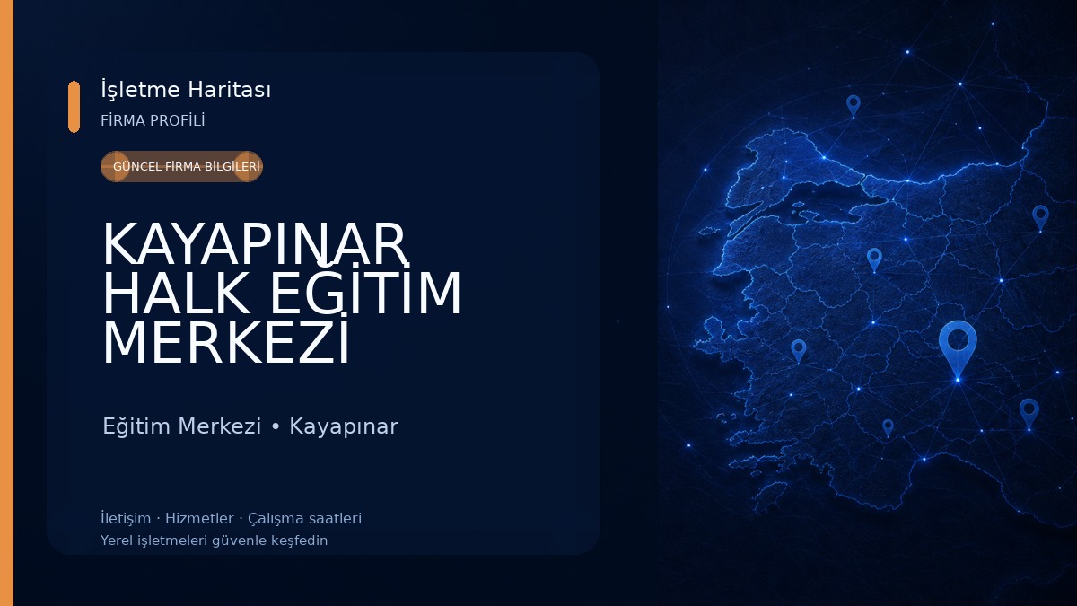 KAYAPINAR HALK EĞİTİM MERKEZİ DİCLEKENT ŞUBESİ