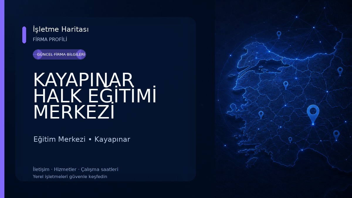 KAYAPINAR HALK EĞİTİMİ MERKEZİ
