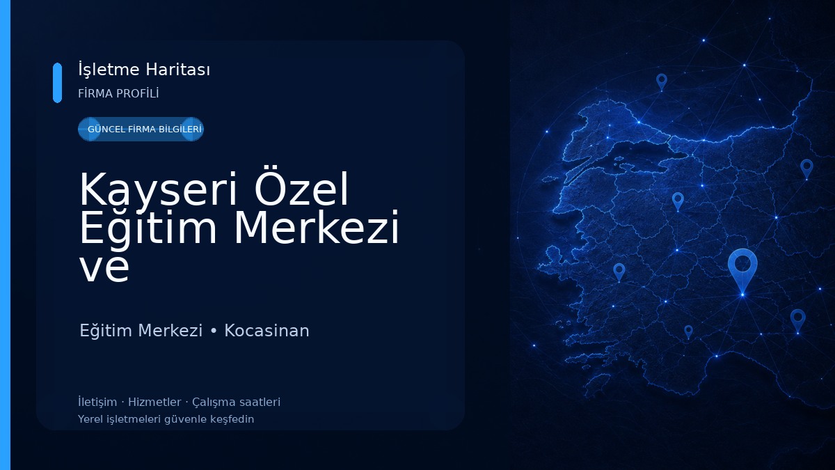 Kayseri Özel Eğitim Merkezi ve Rehabilitasyon Merkezi 