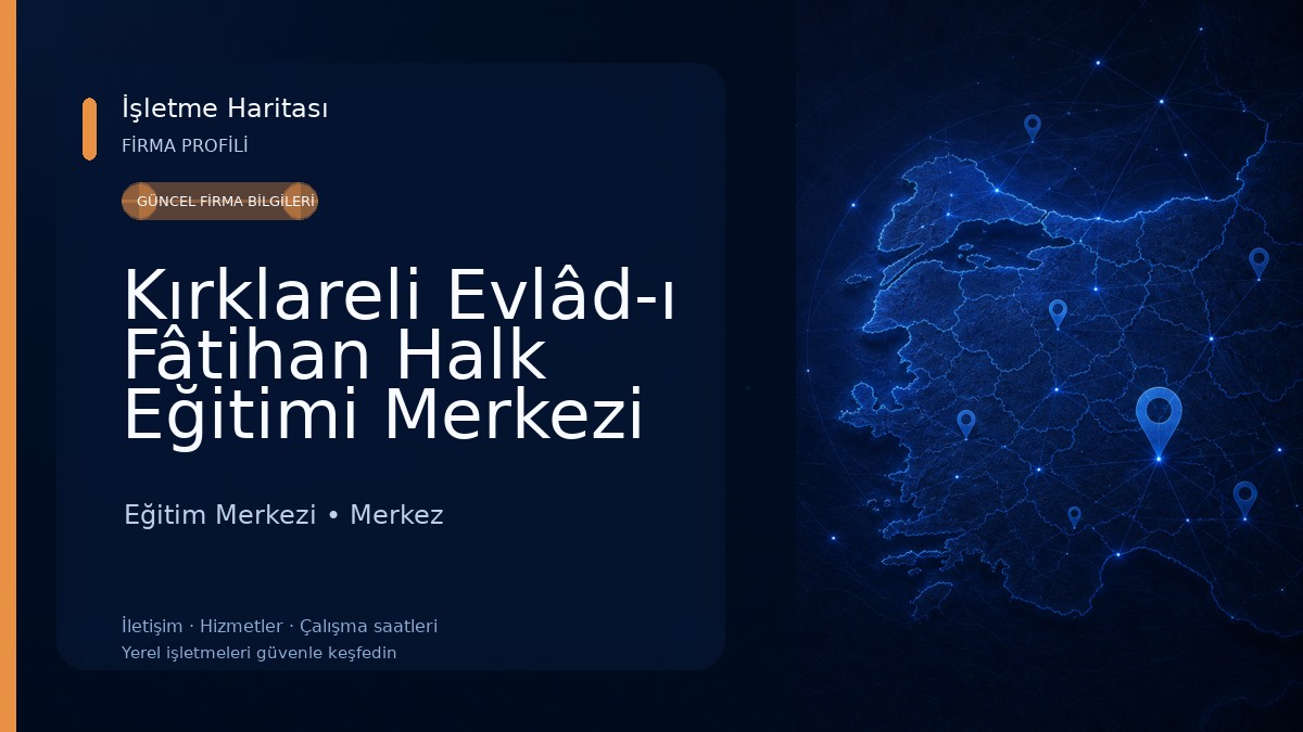 Kırklareli Evlâd-ı Fâtihan Halk Eğitimi Merkezi