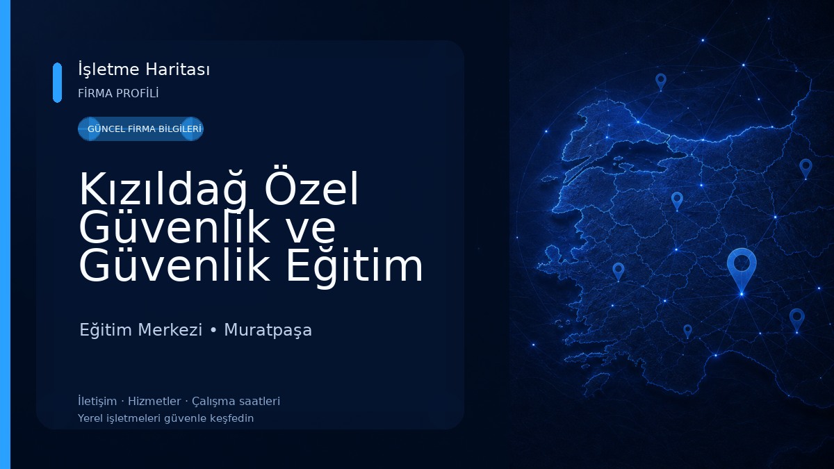 Kızıldağ Özel Güvenlik ve Güvenlik Eğitim Hizmetleri