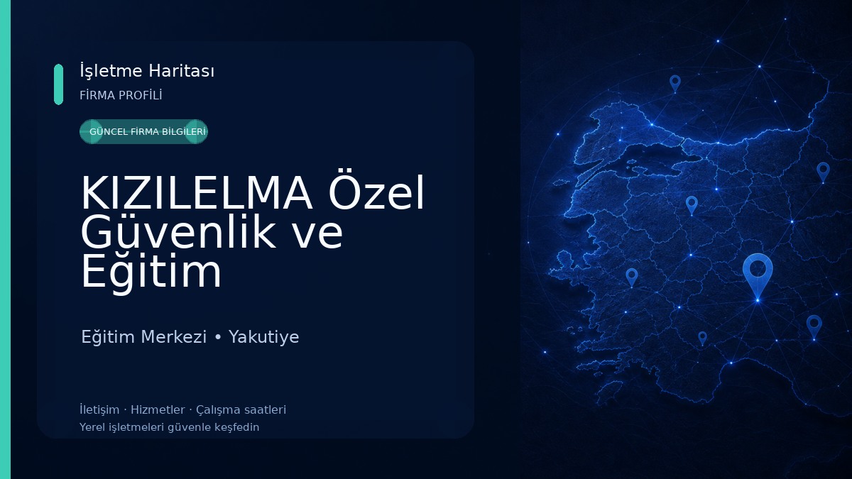 KIZILELMA Özel Güvenlik ve Eğitim Hizmetleri Eğitim Merkezi