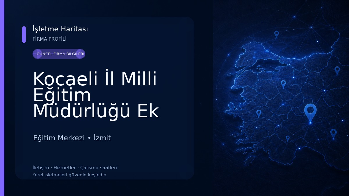 Kocaeli İl Milli Eğitim Müdürlüğü Ek Hizmet Binası Eğitim Merkezi