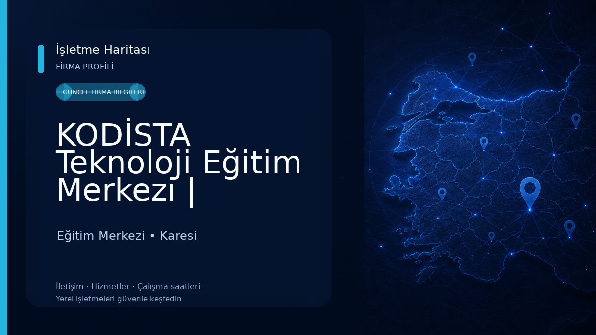 KODİSTA Teknoloji Eğitim Merkezi | Balıkesir Robotik Kodlama Kursu