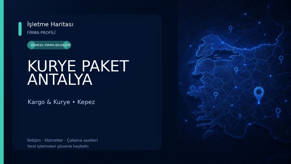 KURYE PAKET ANTALYA 