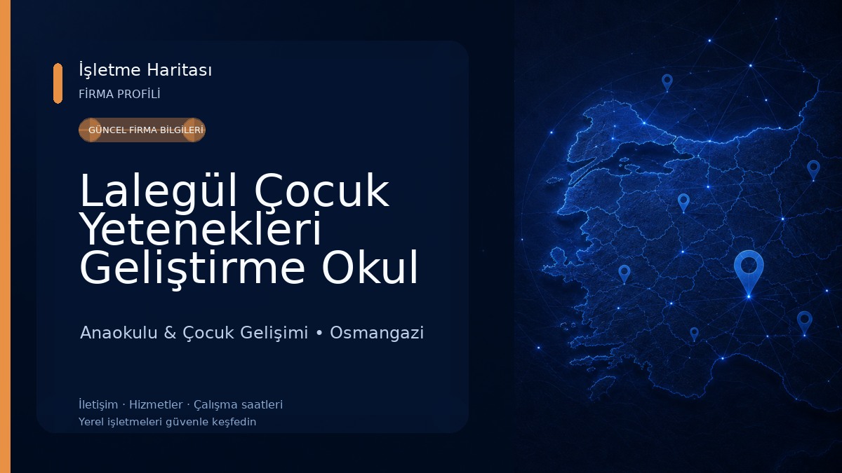 Lalegül Çocuk Yetenekleri Geliştirme Okul Öncesi Eğitim Anaokulu & Çocuk Gelişimi