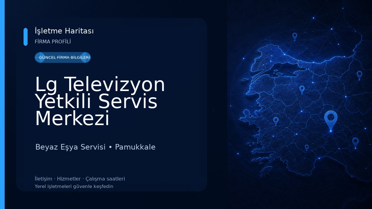 Lg Televizyon Yetkili Servis Merkezi