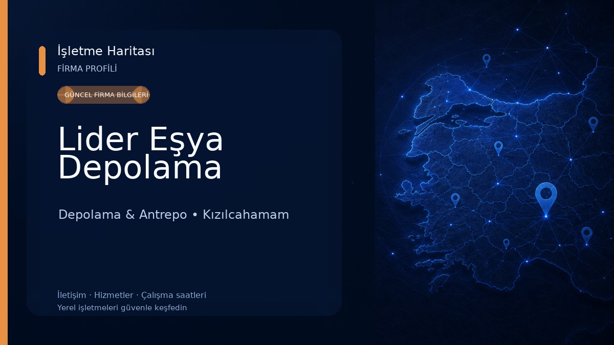 Lider Eşya Depolama 
