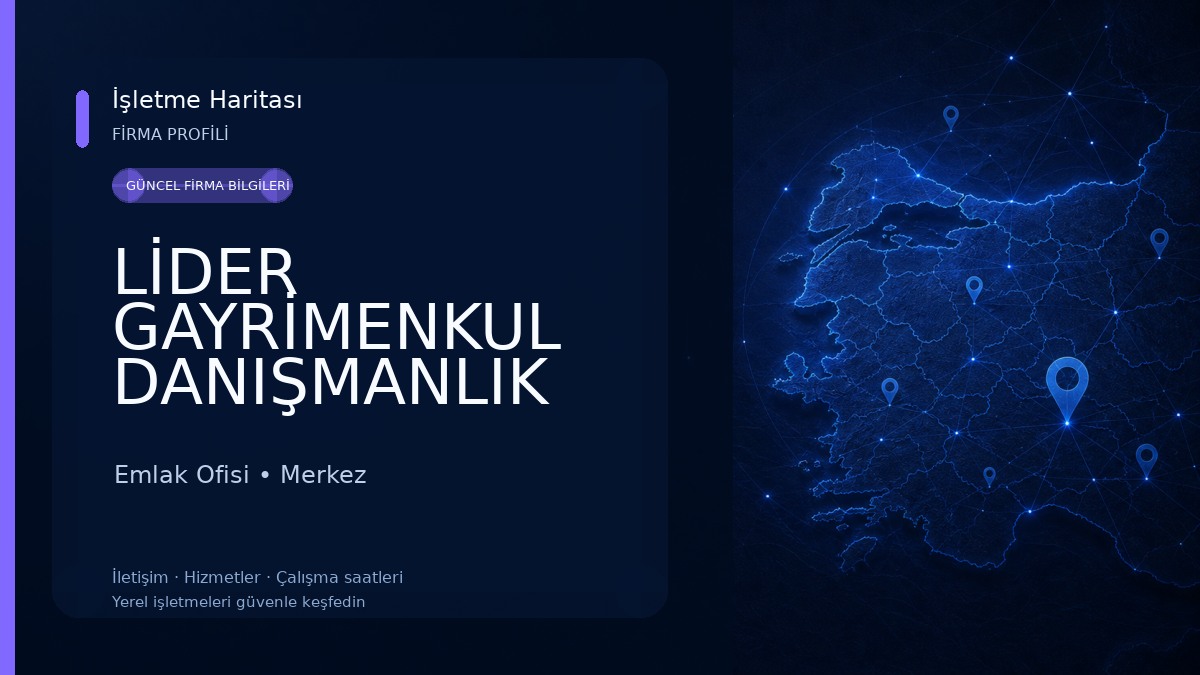 LİDER GAYRİMENKUL DANIŞMANLIK