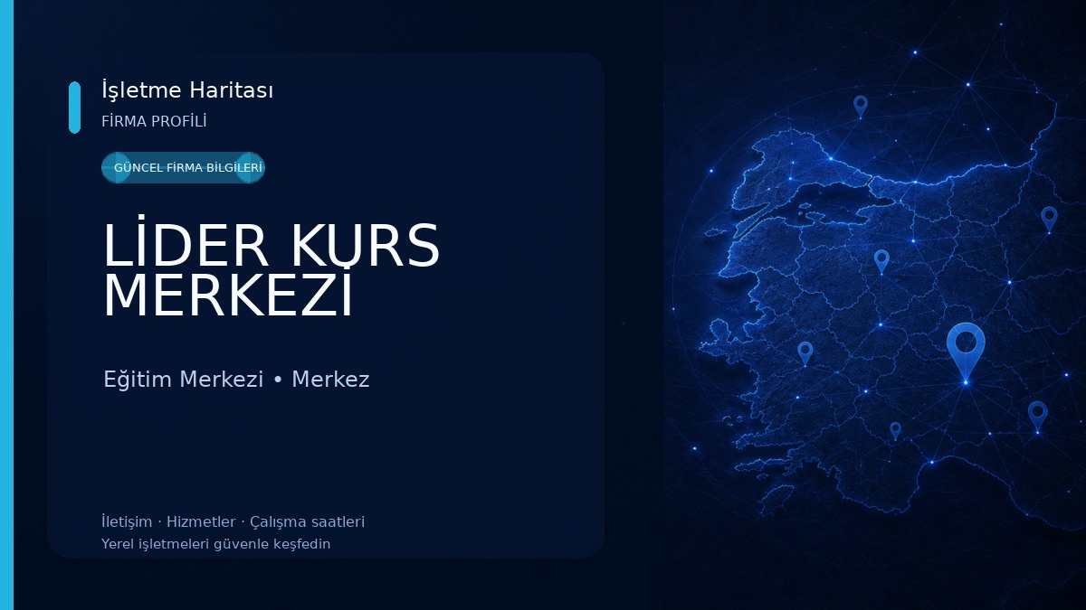 LİDER KURS MERKEZİ Eğitim Merkezi
