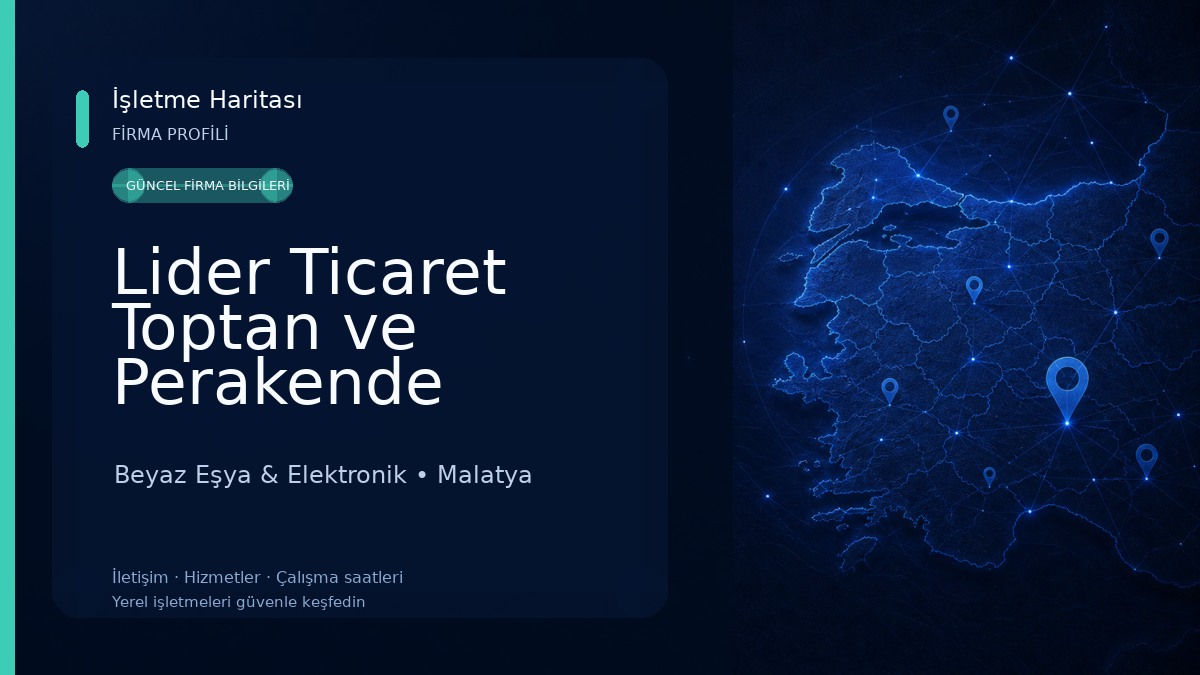 Lider Ticaret Toptan ve Perakende Beyaz Eşya Yedek Parça Satış 