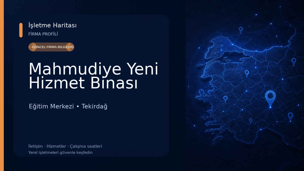 Mahmudiye Yeni Hizmet Binası Eğitim Merkezi