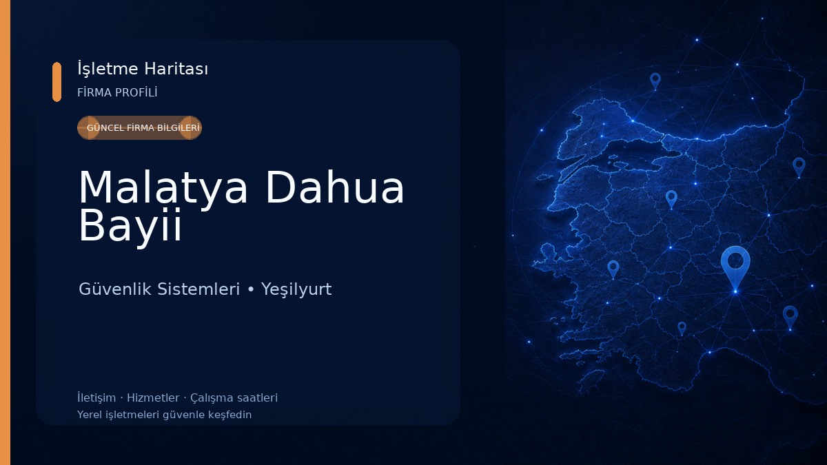Malatya Dahua Bayii Güvenlik Sistemleri