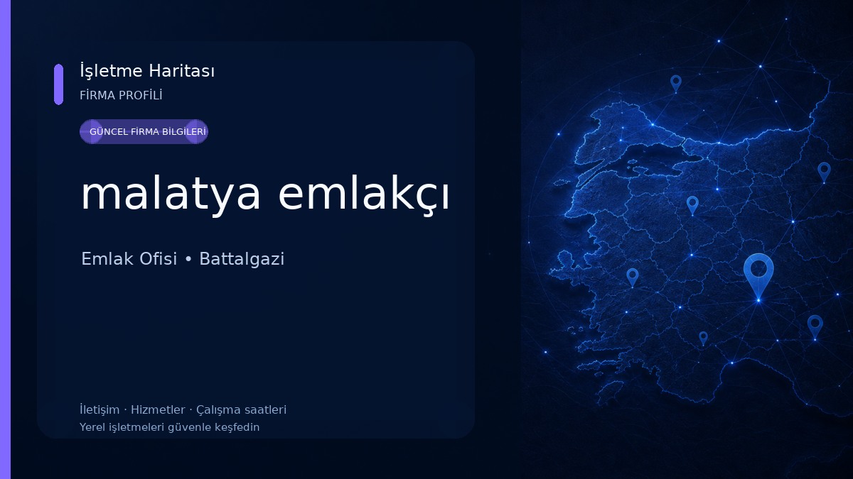 malatya emlakçı Emlak Ofisi