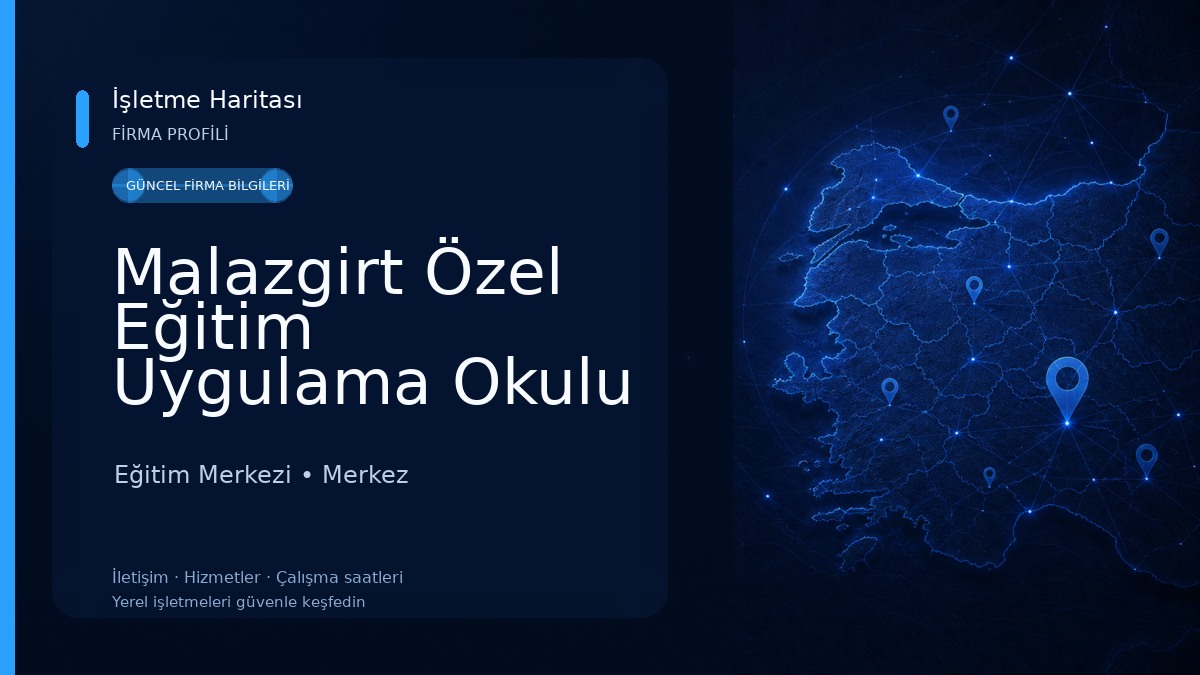 Malazgirt Özel Eğitim Uygulama Okulu Eğitim Merkezi