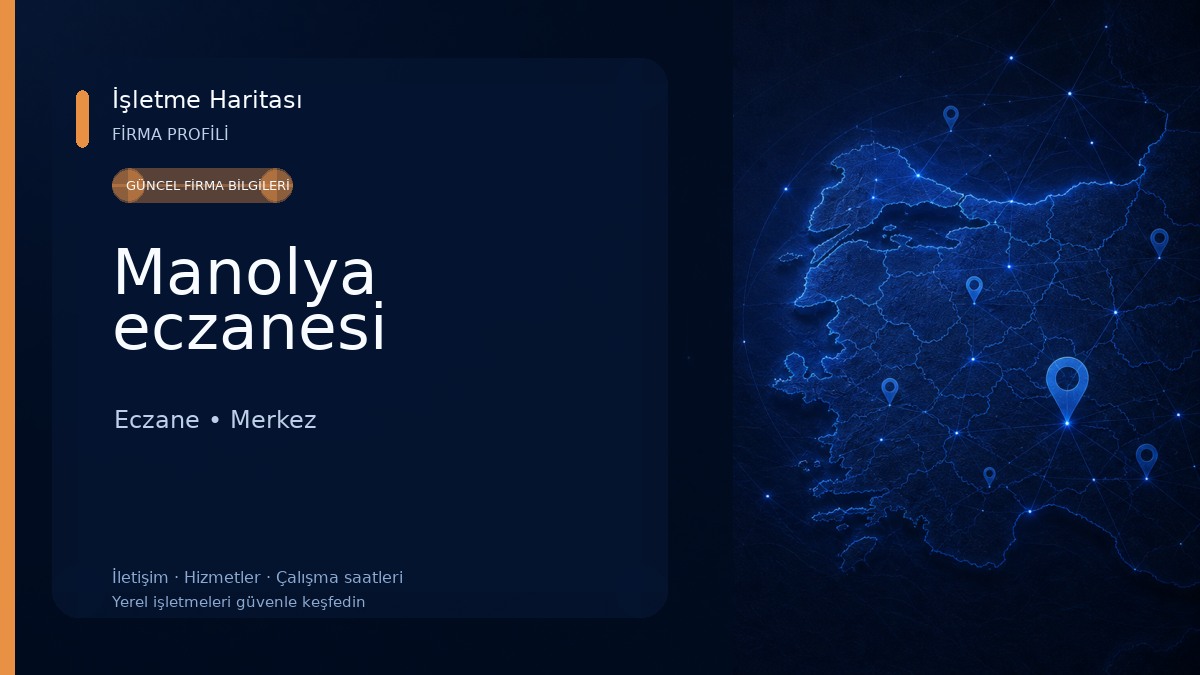 Manolya eczanesi Eczane