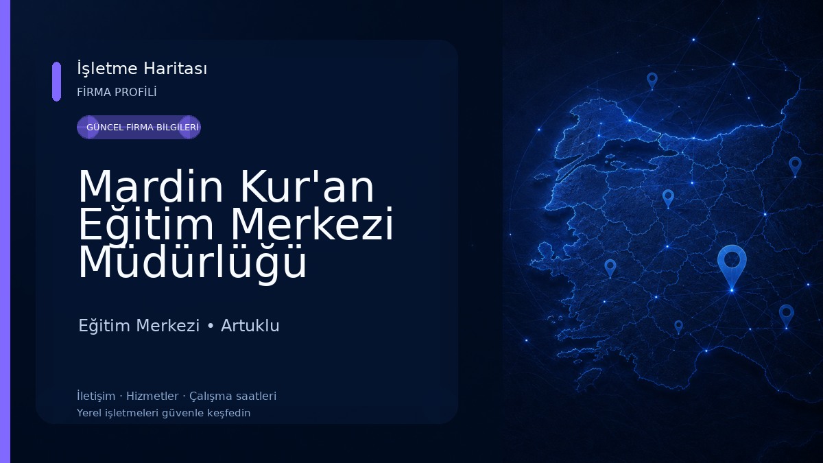 Mardin Kur'an Eğitim Merkezi Müdürlüğü Eğitim Merkezi