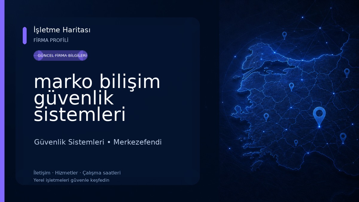 marko bilişim güvenlik sistemleri Güvenlik Sistemleri