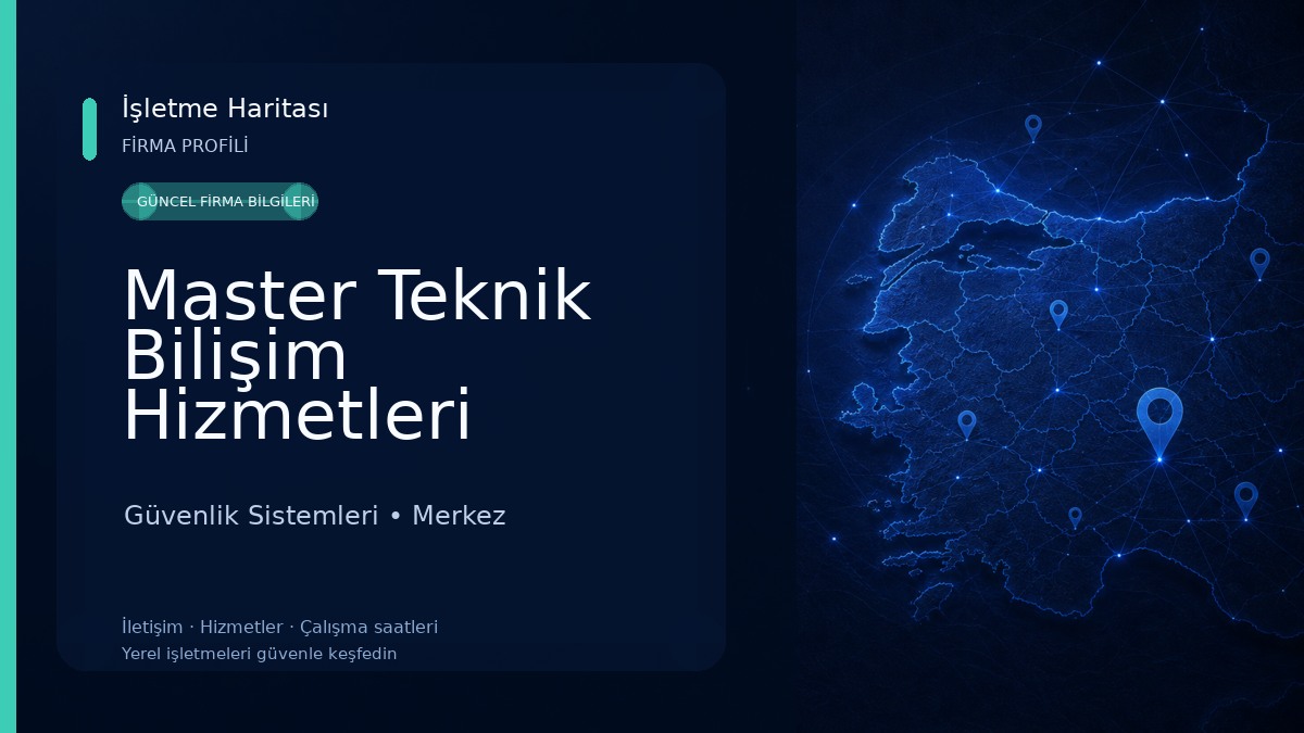 Master Teknik Bilişim Hizmetleri Bilgisayar ve Güvenlik sistemleri
