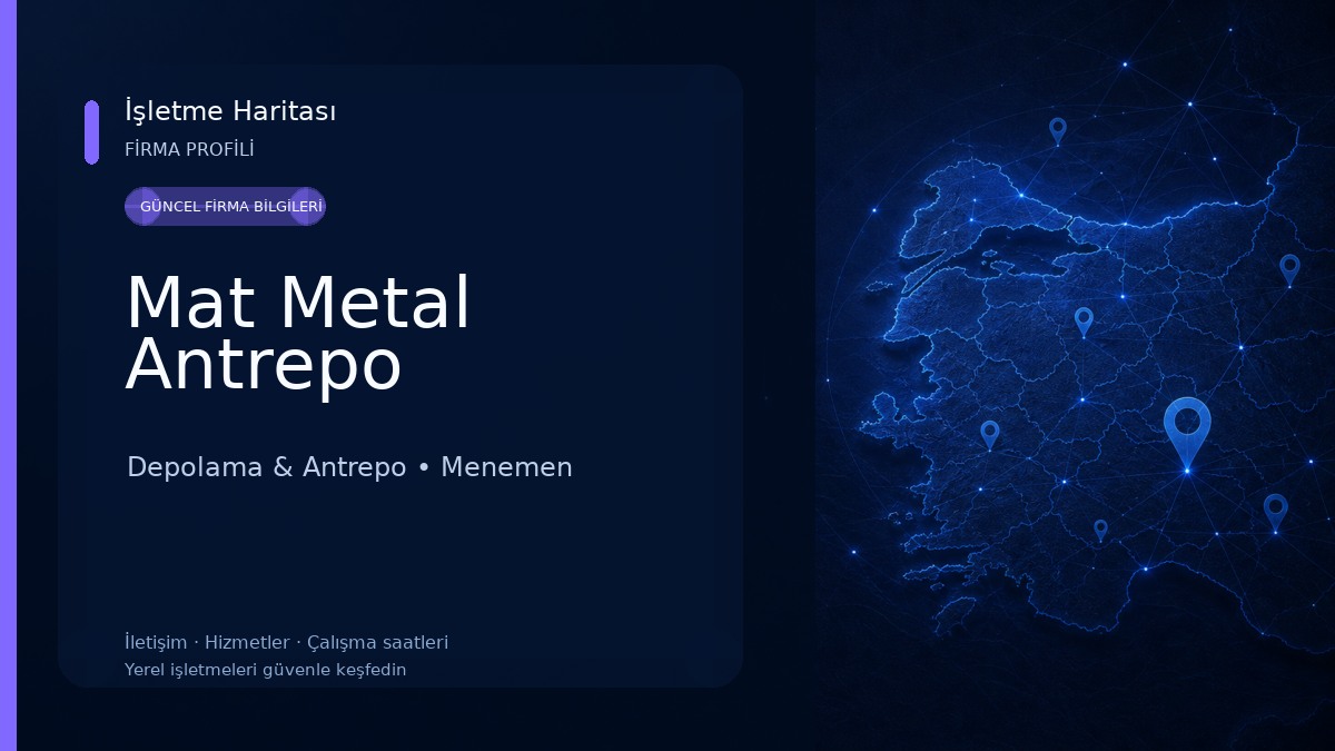 Mat Metal Antrepo Depolama & Antrepo