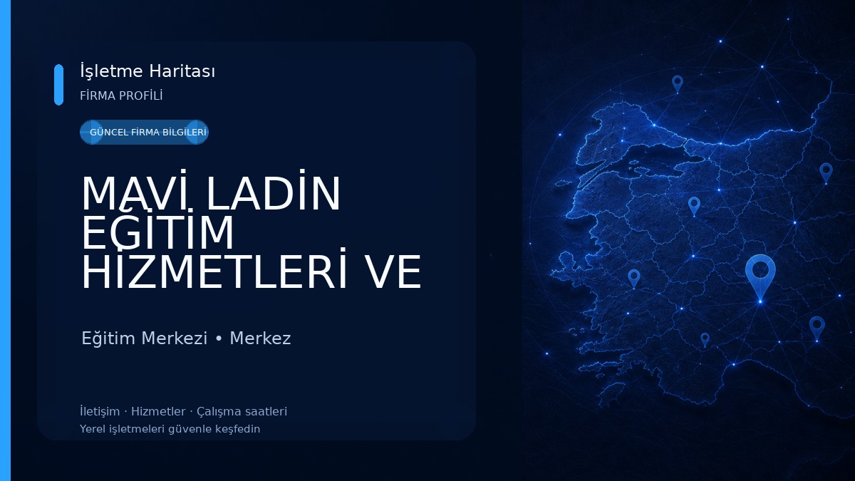 MAVİ LADİN EĞİTİM HİZMETLERİ VE SANAT MERKEZİ Eğitim Merkezi